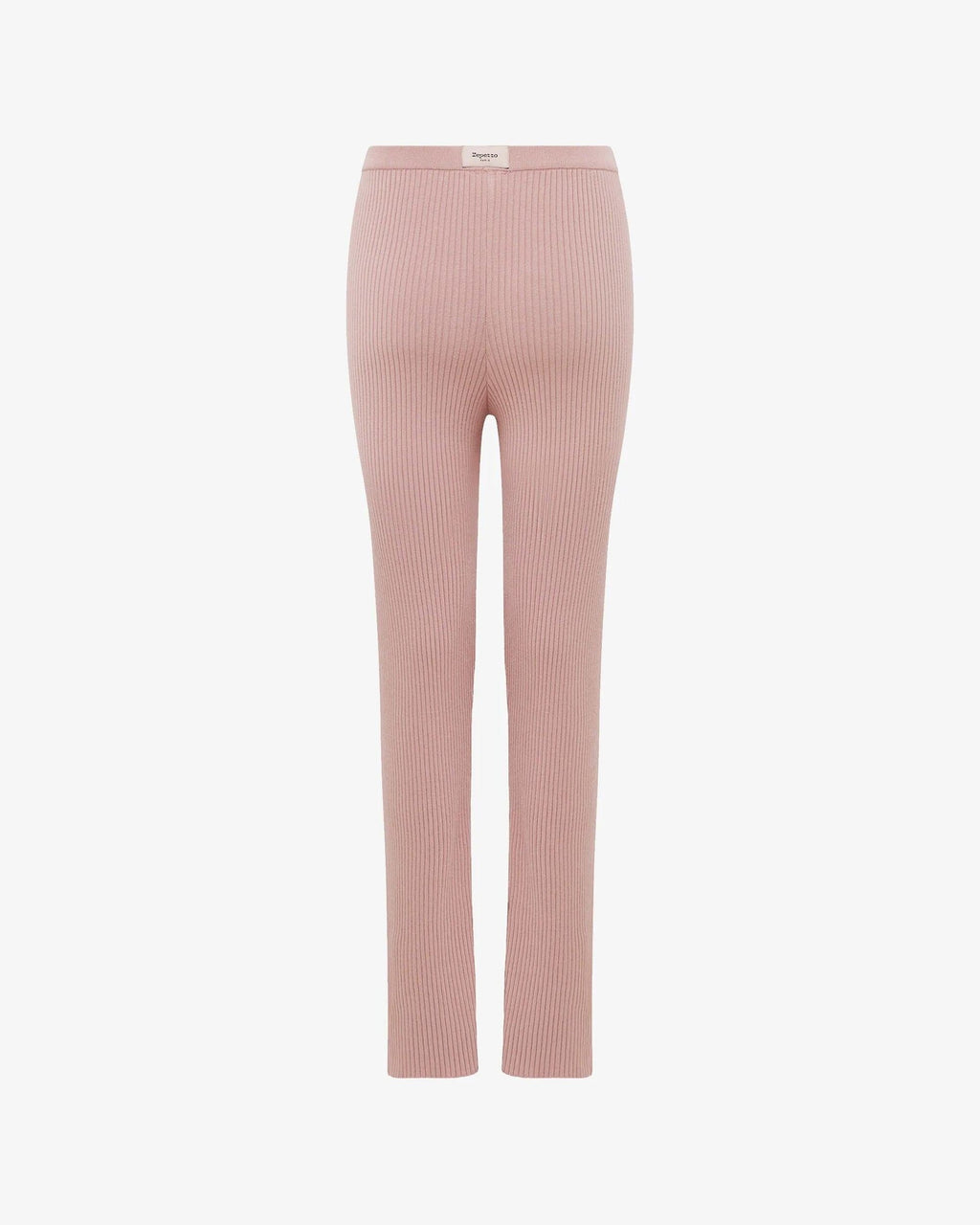 Pantalon en maille côtelée