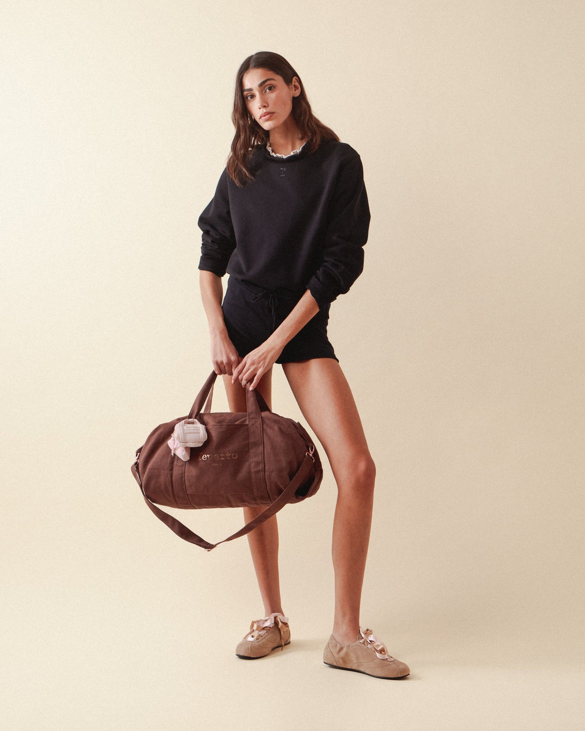 Sac polochon large avec bandoulière