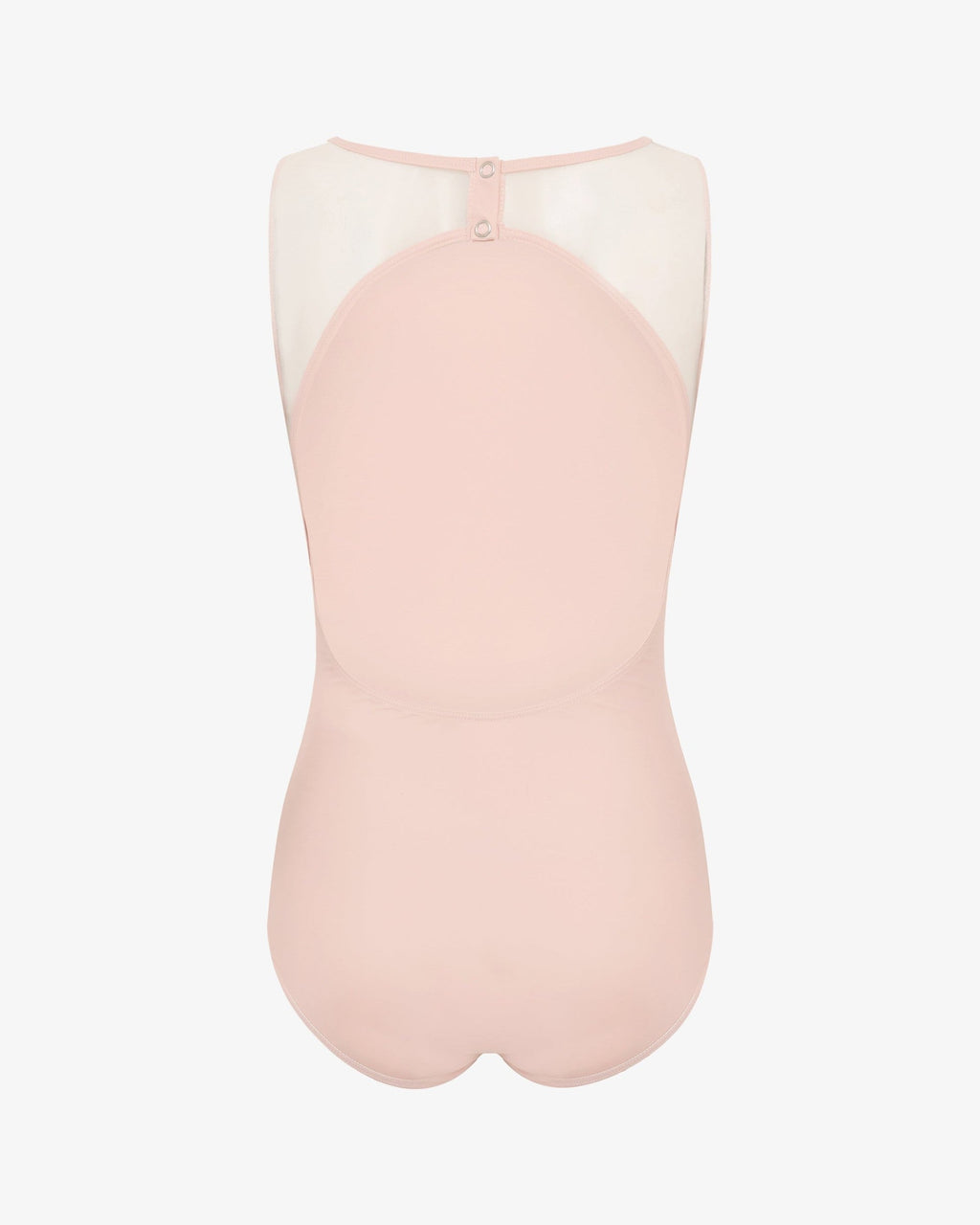 Justaucorps décolleté dos bi-matière avec résille