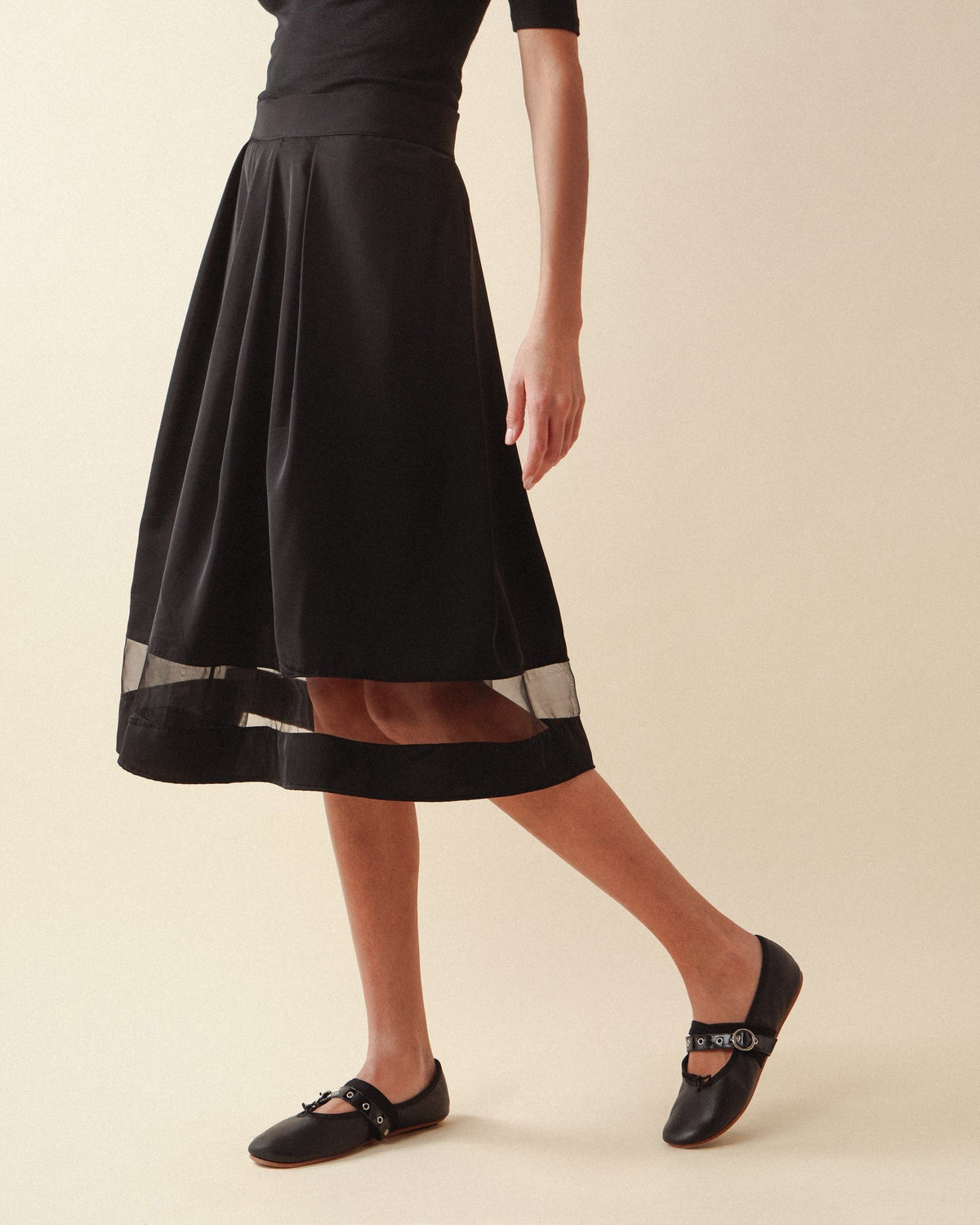 Jupe midi Signature tulle