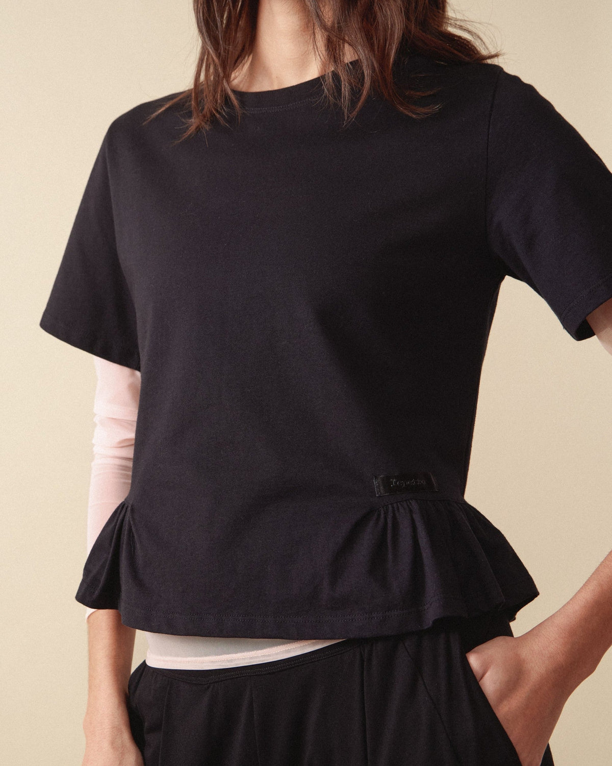Tee détail froncé