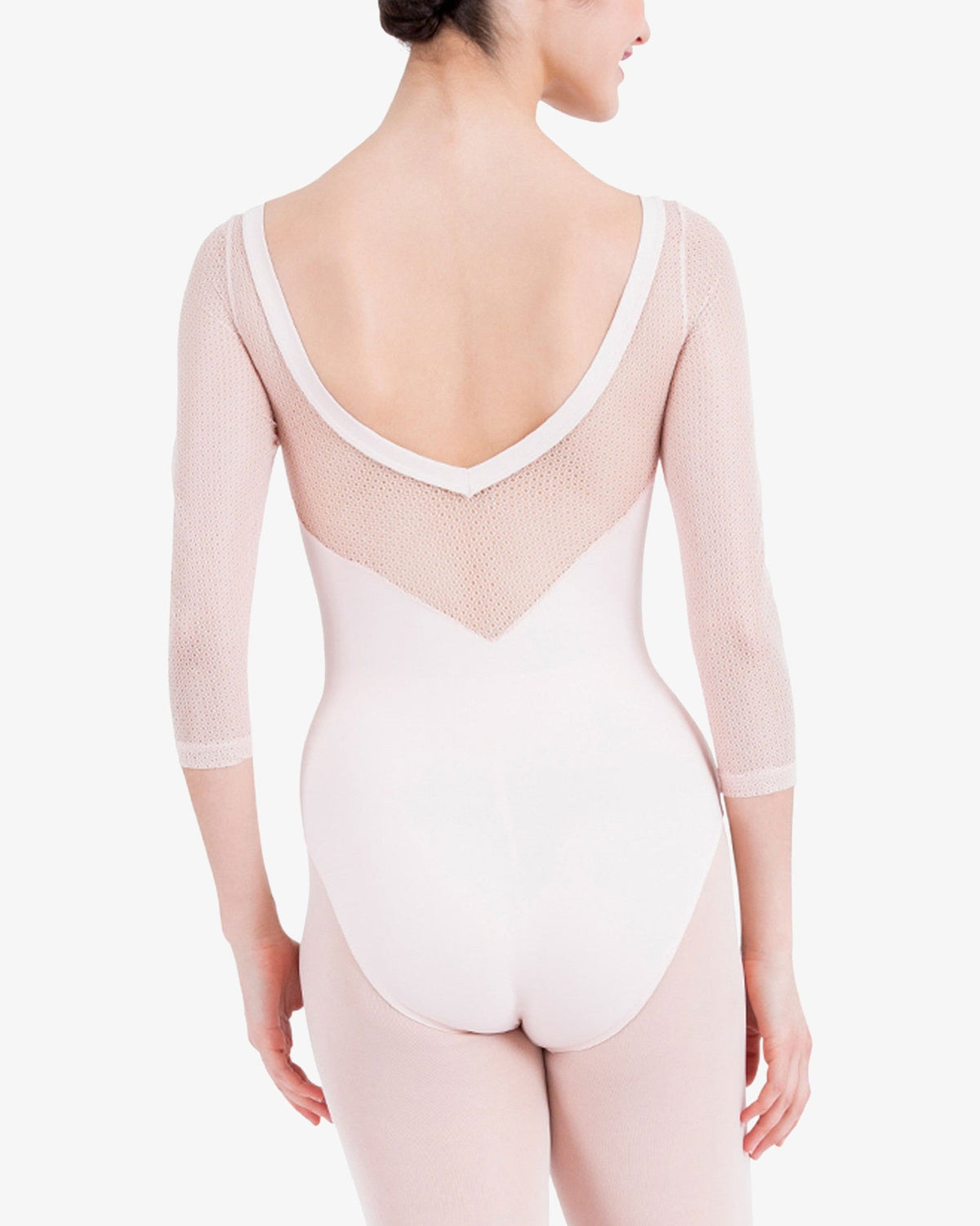 Justaucorps - manches 3/4 en dentelle